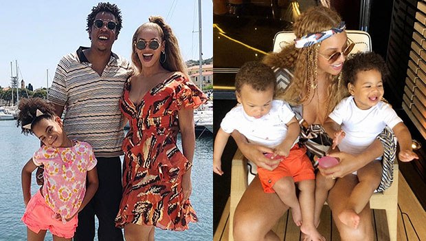 Beyonce and Jayz and children. 